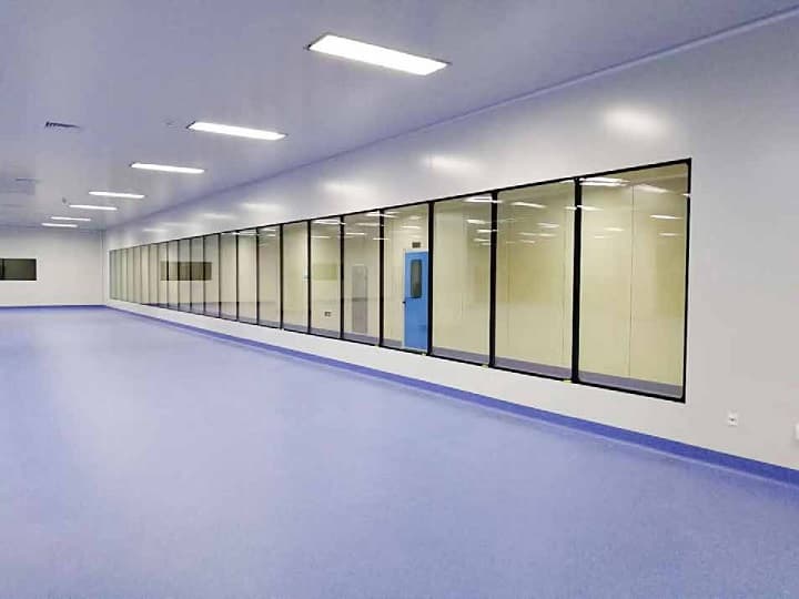 Cuarto limpio modular ventana